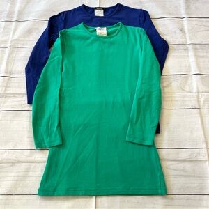 Kiki Riki Green and Blue Tees/Shells
